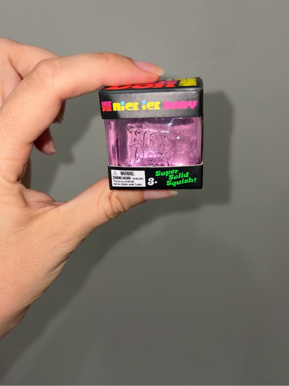 🔥 Nee Doh Nice Ice Baby Purple MINI CUBE